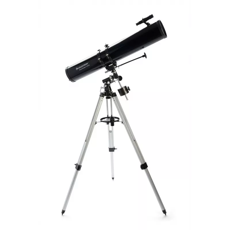 Celestron PowerSeeker 114EQ refraktors 45x melns