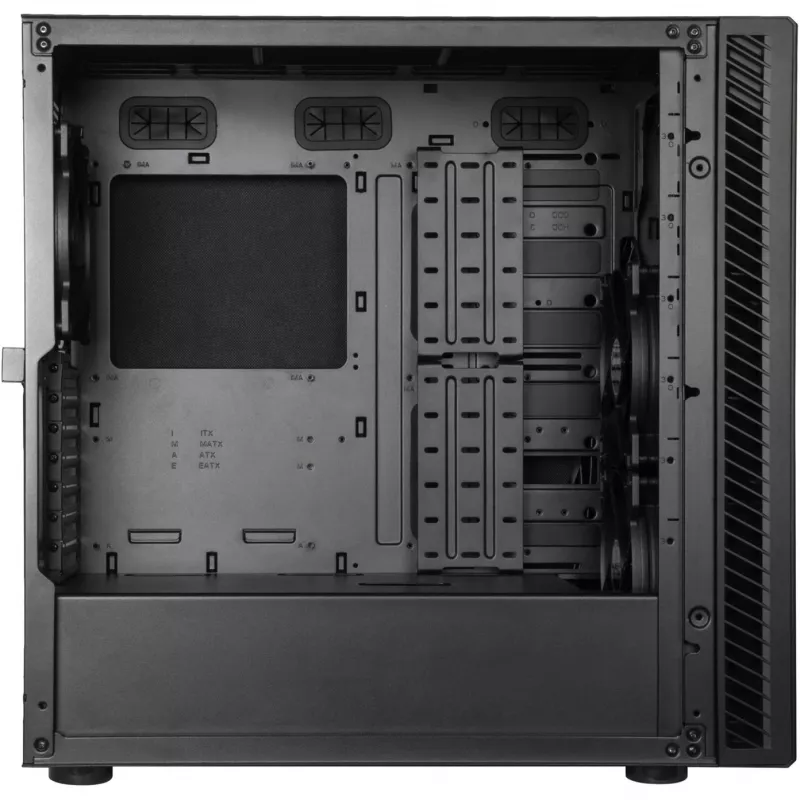 “Silverstone SETA Q1” Midi Tower korpuss, zils