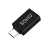 Savio AK-80 Video kabeļa adapteris 0m USB Type-A USB Type-C Melns