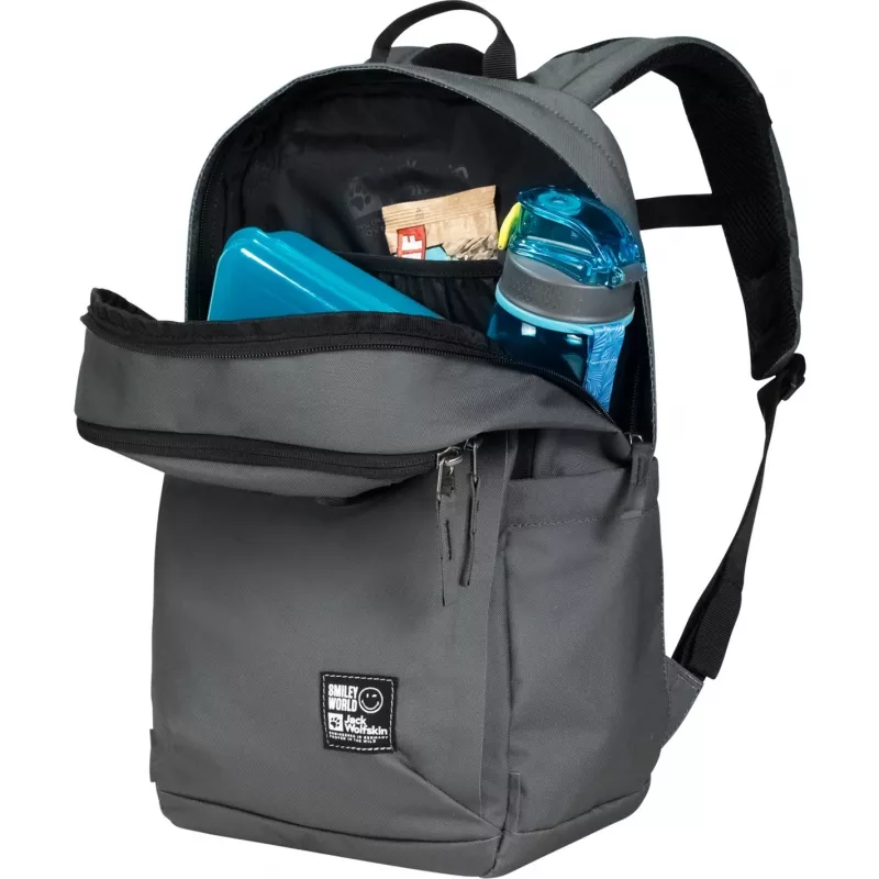 Jack Wolfskin Smileyworld mugursoma - zaļa/pelēka, 22 L