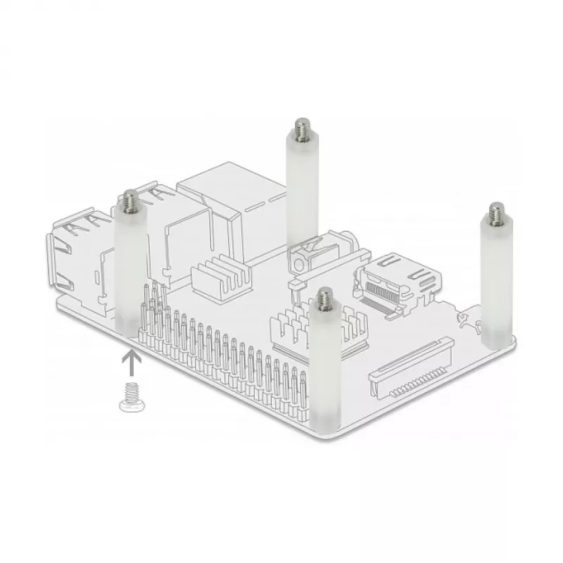 Montāžas komplekts DeLOCK 60241 dabīga plastmasa