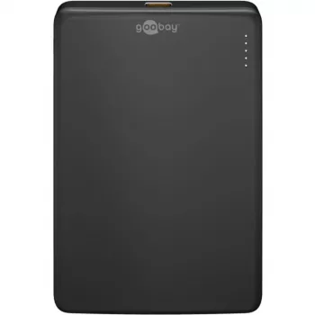 Goobay Magnetic Wireless Power Bank | 70182 | 5000 mAh | USB-C | Melns
