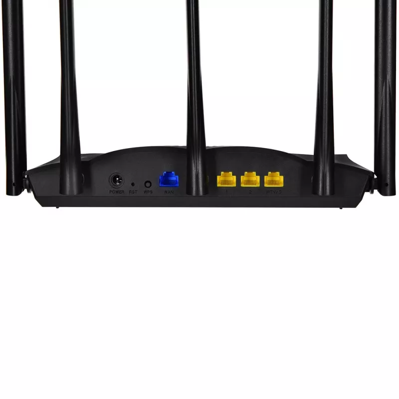 Tenda TX12 PRO bezvadu maršrutētājs Fast Ethernet Divjoslu (2.4 GHz / 5 GHz) Melns