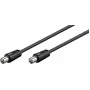 Wentronic Goobay antenas savienojuma kabelis, melns, 5 m - IEC/Coax spraudnis IEC/Coax spraudnis (68150)