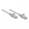 Intellinet tīkla savienojuma kabelis, Cat6, 2 m, pelēks, CCA, U/UTP, PVC, RJ45, apzeltīti kontakti, bez aizķeršanās, aizsargapvalks, mūža garantija