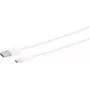 USB kabelis S/CONN 14-13041 USB 2.0 1 m USB A USB C Balts