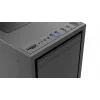 Gembird Fornax K500 ATX datora korpuss, Midi Tower, Melns