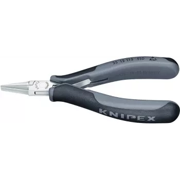Knipex elektronikas knaibles, kopējais garums 115 mm, ESD, plakanas plati žokļi, spoguļpulētas, forma 1