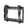 Sienas TV stiprinājums ESPERANZA ERW010 14–50 collu (35,6–127 cm) televizoriem, noliece 15°, VESA 75x75–200x200, maks. slodze 25 kg, melns