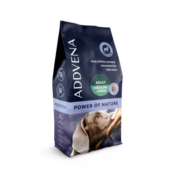 ADDVENA Power of Nature Adult Medium/Large Lamb - sausā suņu barība - 10kg