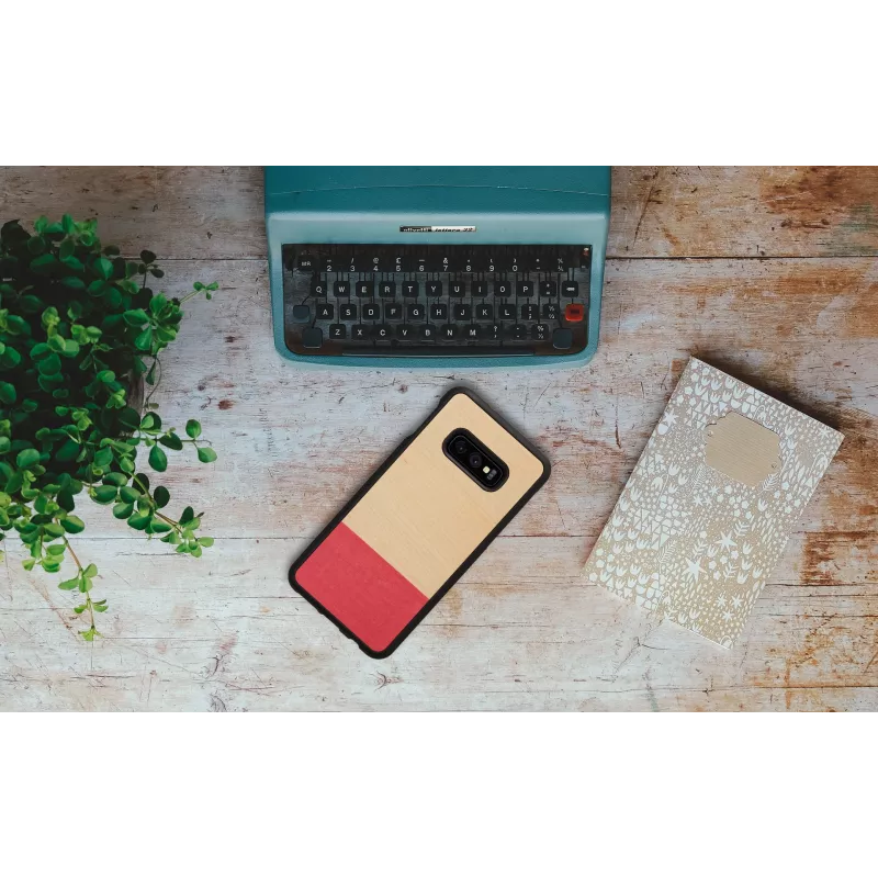Viedtālruņa maciņš man and wood Galaxy S10e — miss match Melns, aizsargājošs cietais apvalks