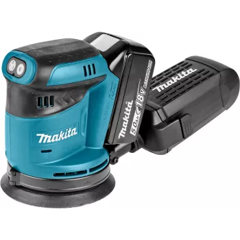 Makita DBO180RTJ - nejaušas orbītas slīpmašīna - Bezvada - 125 mm - 2 akumulatori - 18 V (DBO180RTJ)