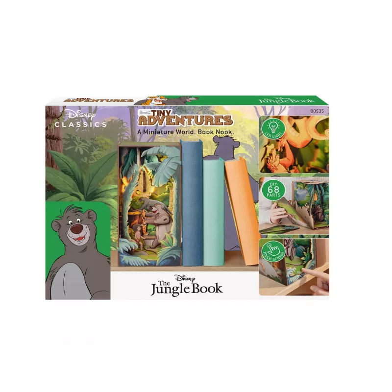 Plastmasas modeļa komplekts REVELL Disney The Jungle Book Tiny Adventures 00535 – saliekamas figūriņas, kolekcionāra vitrīna