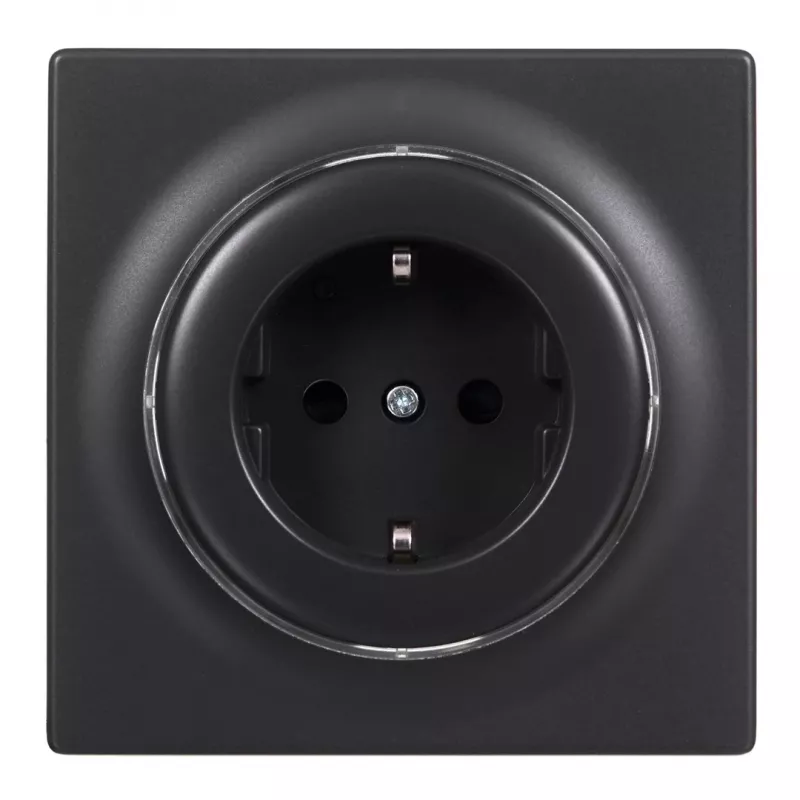 Elektriskā kontaktligzda, tips F, Fibaro FGWOF-011-8, 1 ligzda, 110–230 V, 50/60 Hz, melna