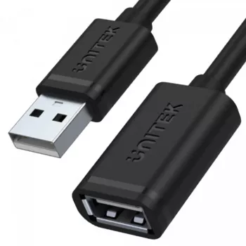USB kabelis UNITEK Y-C447GBK 0,5 m USB 2.0 melns
