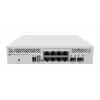 Pārvaldāms L3 slēdzis MikroTik CRS310-8G+2S+IN — 8× 2.5G RJ-45, 2× SFP+, PoE, 1U rack montāža, Balts