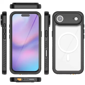 Cover 4smarts iPhone 17 Air 16.8 cm melna caurspīdīga
