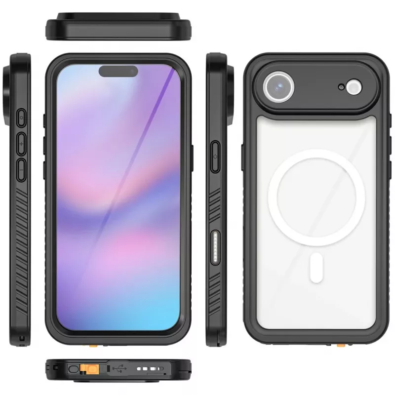 Cover 4smarts iPhone 17 Air 16.8 cm melna caurspīdīga