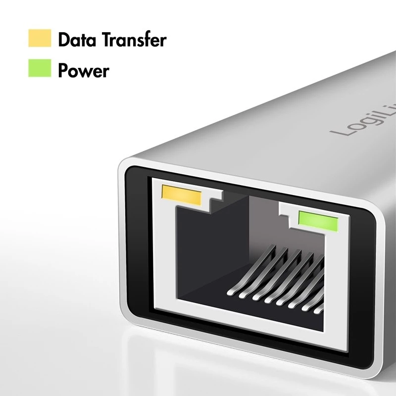 USB-A/-C uz 2,5G Ethernet adapteris, pelēks