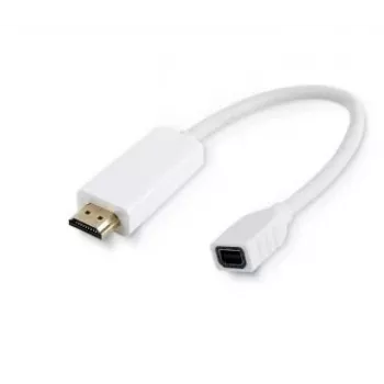 Microconnect HDMMDP video kabeļa adapteris 0,1 m HDMI Type A (Standard) Mini DisplayPort Balts