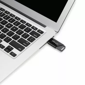 PNY Attaché X, 64 GB, USB Type-A, 3.2 Gen 1 (3.1 Gen 1), 130 MB/s, Dia, melns
