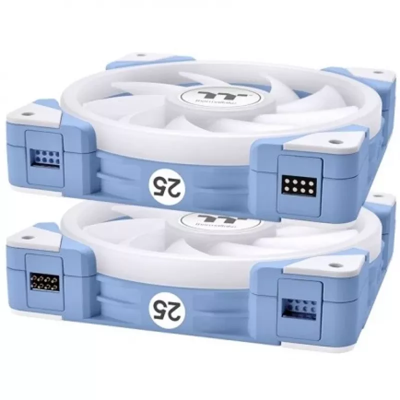 Thermaltake SWAFAN EX14 ARGB 140mm 3 gab. korpusa ventilatori - hortenzijas zilā krāsā
