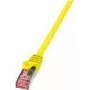 Tīkla kabelis LogiLink 2m RJ-45 Cat6 S/FTP dzeltens