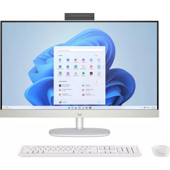 HP 27-cr0006ng AMD Ryzen™ 7 7730U 68,6 cm (27) 1920 x 1080 pikseļi 16 GB DDR4-SDRAM 1 TB SSD universālais dators Windows 11 Home Wi-Fi 6 (802.11ax) balts (8Y3Q4EA#ABD)