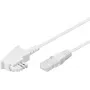 Goobay 60676 Telephone Cable 20 m White (60676)