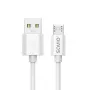 Savio USB 2.0 USB A - Micro USB balts CL-167 3 m kabelis