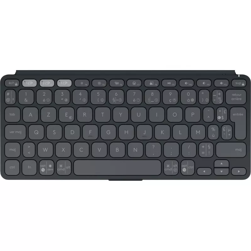 Logitech Keys-To-Go 2 tastatūra Universāla Bluetooth AZERTY Franču Grafīts