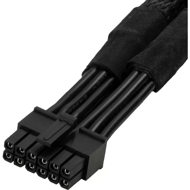 Barošanas kabelis SILVERSTONE SST-PP12-PCIE 12V PCIe savienotājs grafiskajām kartēm