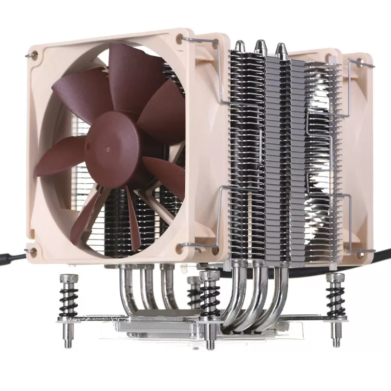 Procesora dzesētājs Noctua NH-U9DX i4, alumīnija heatsink ar diviem 92 mm ventilatoriem, augstums 125 mm, piemērots LGA 2011-v3