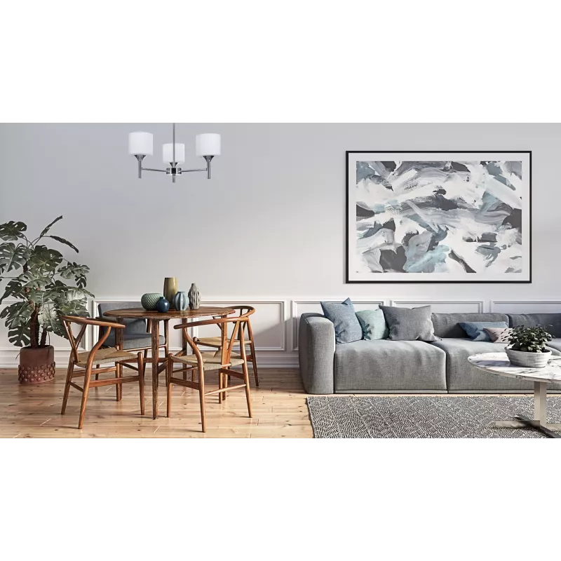 Activejet Classic lustra tipa piekaramais griestu lukturis MIRA hromēts, trīskāršs 3xE27 viesistabai