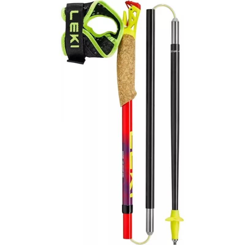 Pārgājienu nūjas LEKI TRL ULTRATRAIL FX ONE, 125 cm, sarkanas
