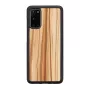 Telefona maciņš Man and Wood Galaxy S20 kapučīno melns — aizsargājošs viedtālruņa vāciņš Samsung Galaxy S20