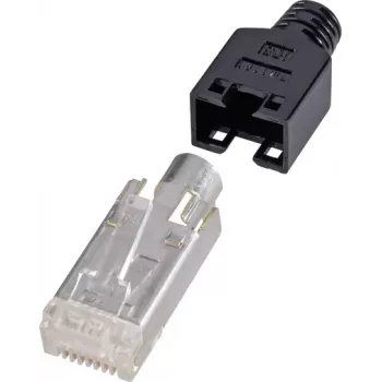 Renkforce H9540.4-10 stieples savienotājs RJ45 melns - sudrabains - caurspīdīgs (H9540.4-10)