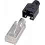 Renkforce H9540.4-10 stieples savienotājs RJ45 melns - sudrabains - caurspīdīgs (H9540.4-10)