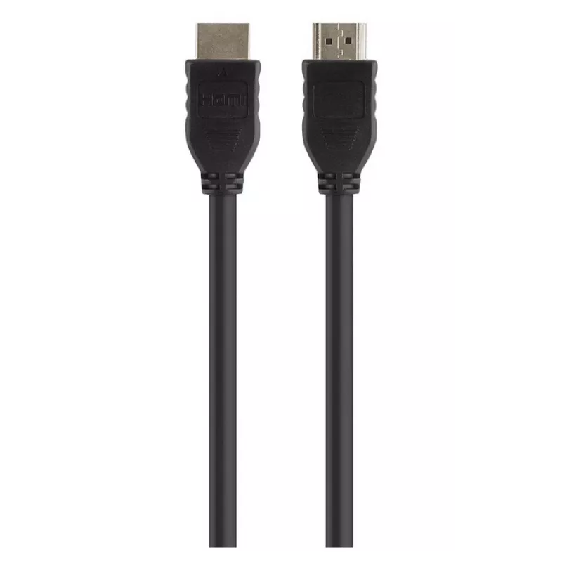 Belkin Standard - HDMI kabelis - HDMI (M) uz HDMI (M) - 3 m - dubultā izolācija - melns - 4K atbalsts