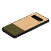 Mobilā tālruņa maciņš man and wood Samsung Galaxy S10 Plus — bambusa mežs melns