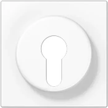 Atslēgas slēdža vāciņš Jung LS 928 WW, balts, saderīgs ar IP44