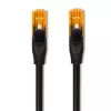 UTP plākstera vads QOLTEC 30 m Cat6 2×RJ45 melns