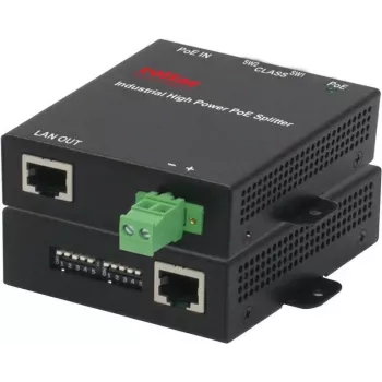 ROLINE 21.13.1173 - Gigabit Ethernet - 10,100,1000 Mbit/s - IEEE 802.3af,IEEE 802.3at - Cat5,Cat6 - Melns - Pārstrāva - Pārkaršana - Īssavienojums - Zemspriegums (21.13.1173)