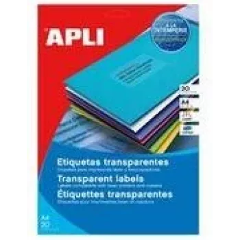 Caurspīdīgas laikapstākļu izturīgas uzlīmes agipa 119027 63.5 x 38.1 mm (rullī)