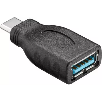 USB 3.0 SuperSpeed adapteris, melns - USB-C vīr. > USB 3.0 siev. (A tips)