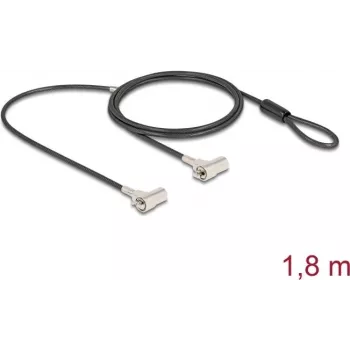 Kabeļa slēdzene Navilock 20935 Melna Sudraba 1.8m