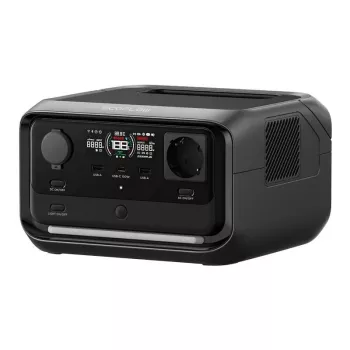 Pārnēsājama elektrostacija EcoFlow River 3 Plus — LiFePO4 286Wh, AC un USB izejas, saules/auto lādēšana