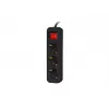 Strāvas pagarinātājs Lanberg PS1-03F-0150-BK 1.5m 3 maiņstrāvas rozetes Iekštelpām Melns