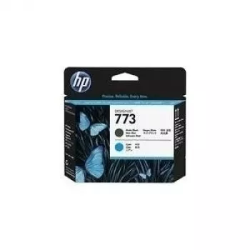 HP 773 Matte Melns/ciāna Designjet drukas galviņa, HP DesignJet Z6600 Production Printer sērija, termiskā tintes strūklas druka, melna, ciāna, Singapūra, 28 mm, 143 mm