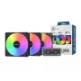 Montech GF120 V2 ARGB datora korpusa ventilatora modulis 12 cm melns 3 gab.